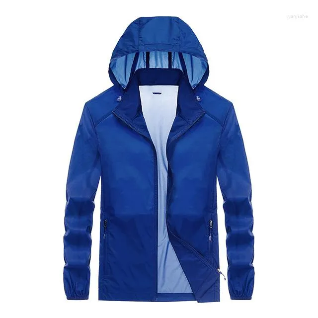 남성용 재킷 2023 봄/여름 야외 나일론 반바지 캐주얼 고품질 바람 방전 UV 선 스크린 단색 재킷