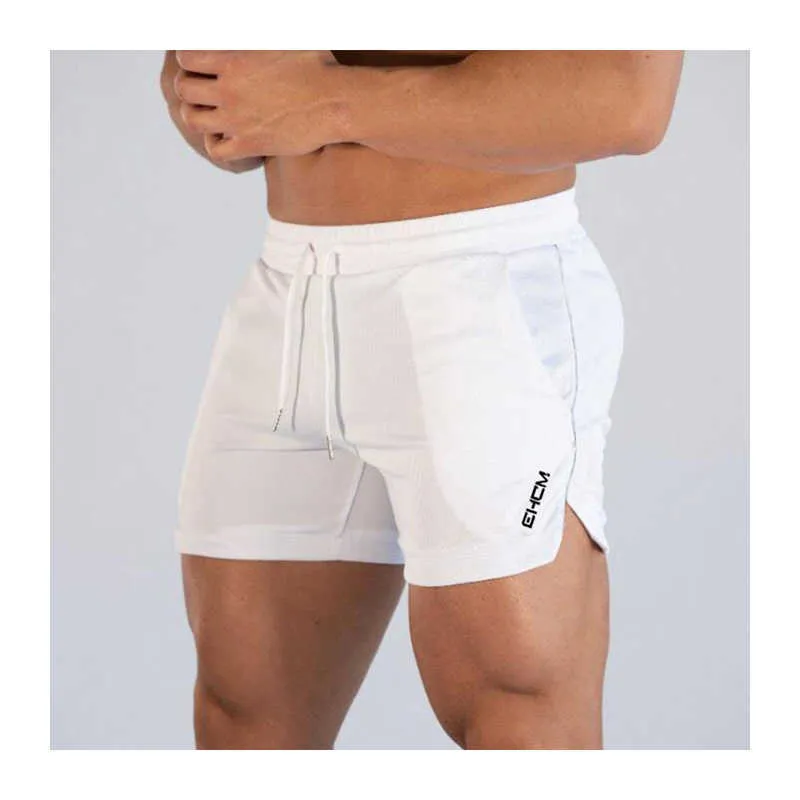 Shorts pour hommes shorts de survêtement été hommes shorts blancs séchage rapide maille gym musculation court homme shorts de course casual pantaloncini uomo Z0216