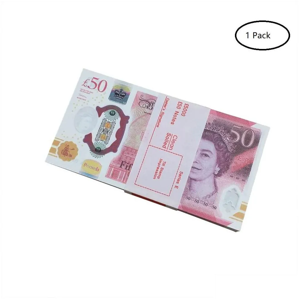 Samochodowe DVR Dolls Prop Money Banknote Banknot Cestive Partia Zabawna Waluta Fałszywe euro dzieci prezent 50 dolarów bilet Faux Billet Dowód T DHBOM78FCDI33