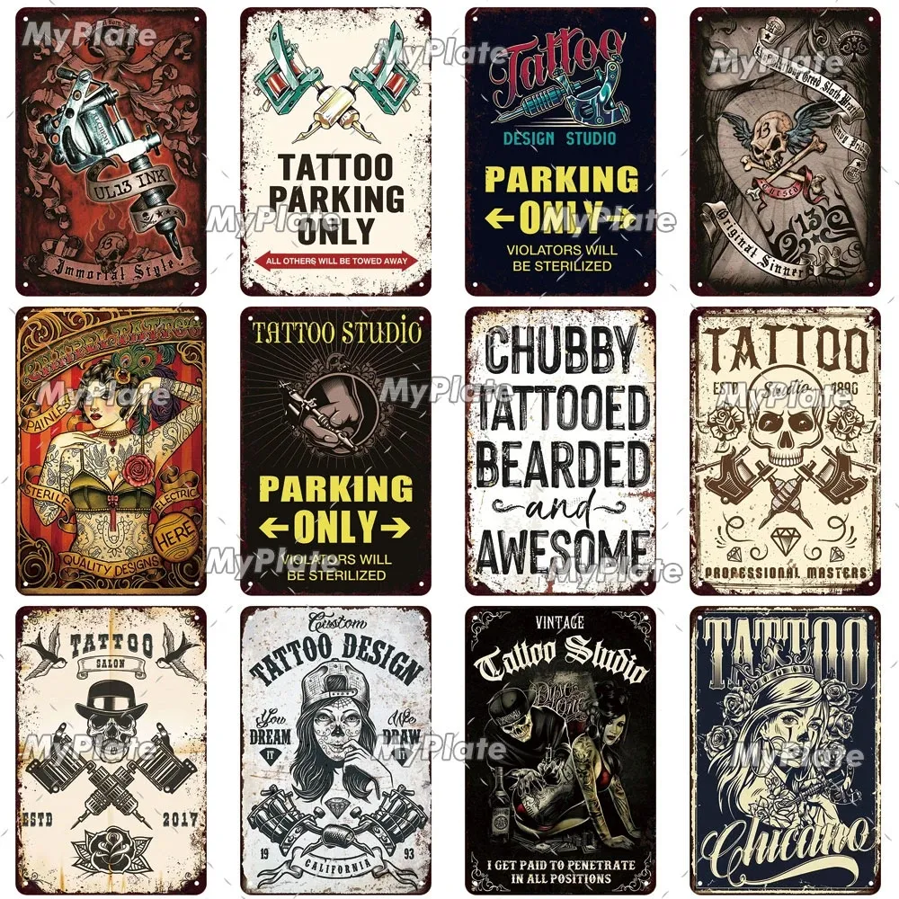 Tattoo Art Poster Lady Tattoo Vintage Poster Tattoo Shop Poster Canvas  Poster Wall Art Decor Print Paintings for Living Room 16x24inch(40x60cm)  Frame-style : Amazon.in: Home & Kitchen