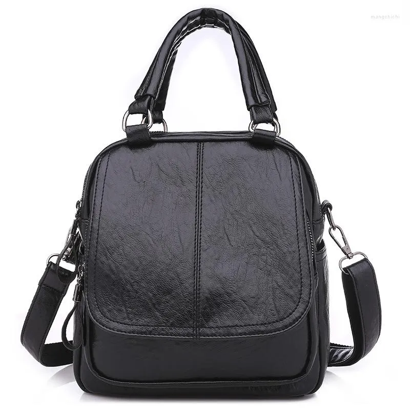 Evening Bags High Quality PU Leather Single Shoulder Women Crossbody Bag 2 Ways And Back Large Capacity For