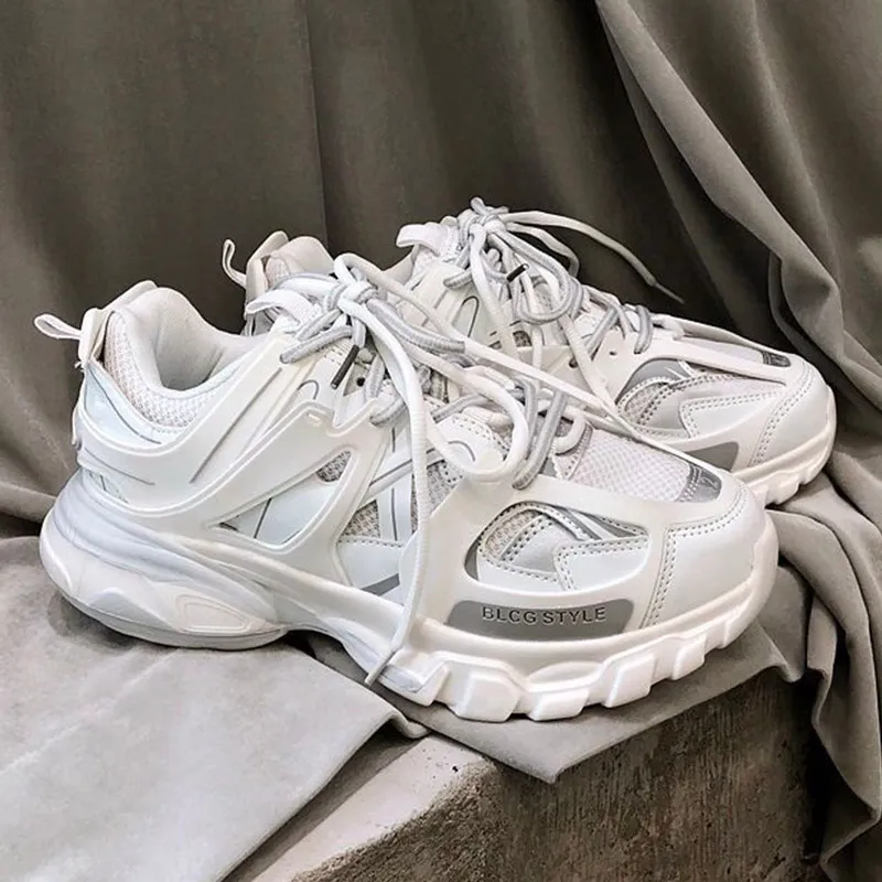 Casual sportschoenen voor heren en dames modespoor 3 luxe sneakers in beige gerecycled mesh nylon designer paren platformlopers en trainers maten