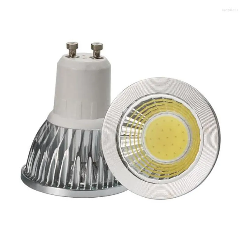 Super Bright GU10 COB-glödlampor Ljus Dimble LED WARM/VIT 85-265V 6W 9W 12W Lamp Spotlight