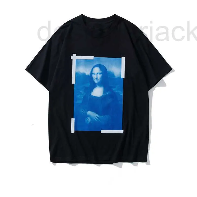 Herren T-Shirts Designer Mode Top Qualität S Mona Lisa Druck T-Shirt Damen Sommer Luxus T-Shirt Casual Streetwear Shirt S