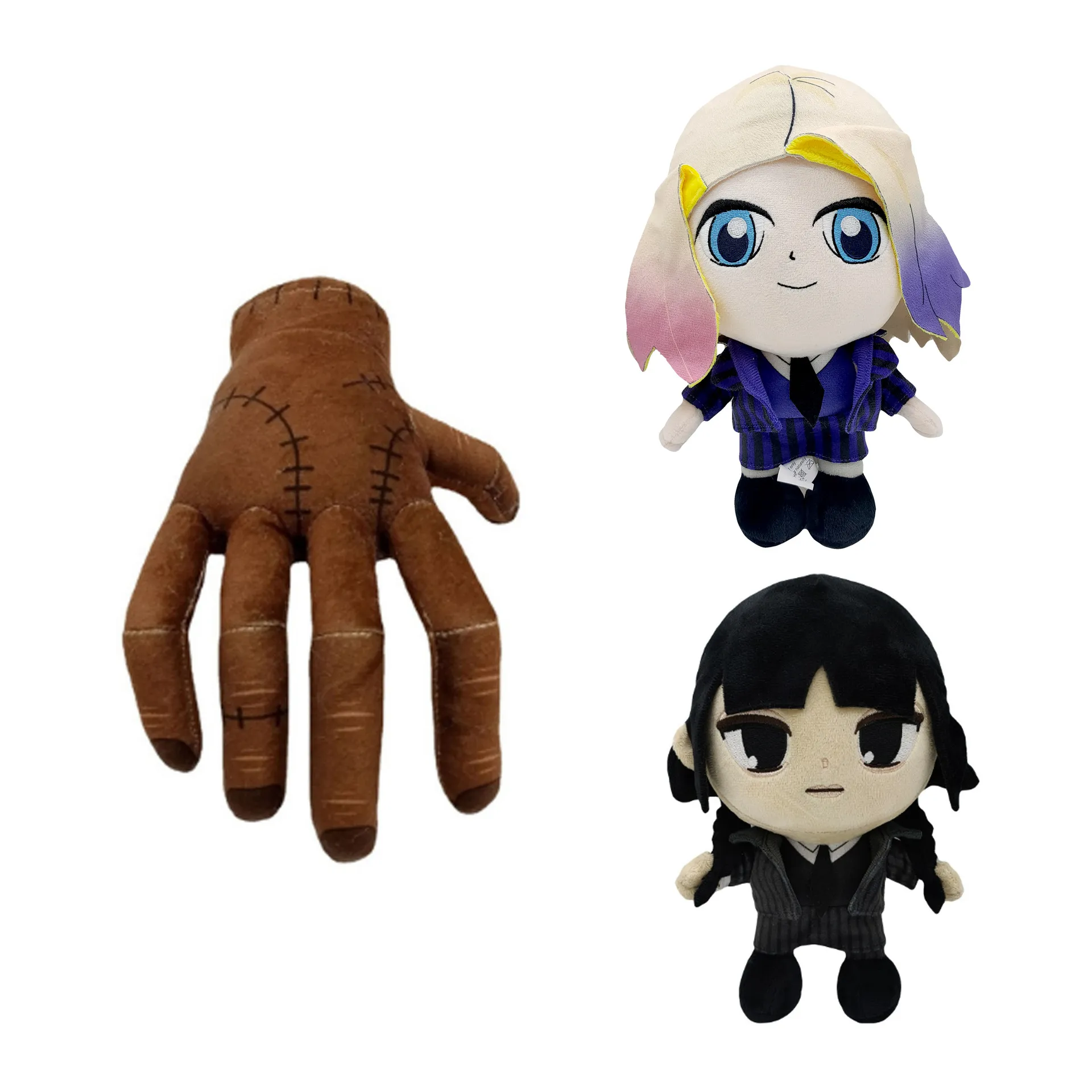 Miércoles Addams Muñeco de peluche Figura de dibujos animados suave Anime Miércoles Addams Colección Juguete de peluche D99