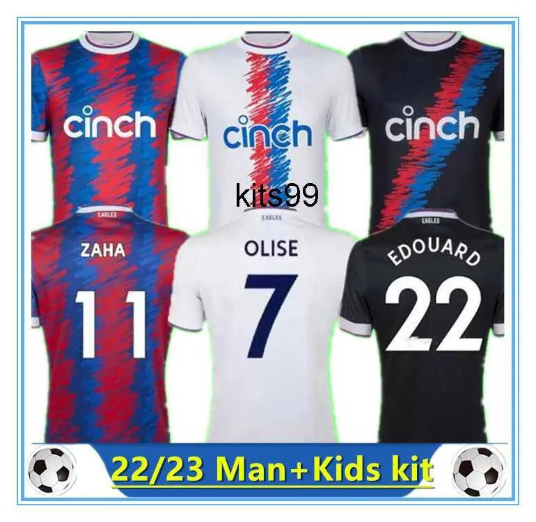 2022 2023 CRYSTAL OLISE Terze maglie da calcio PALACE ZAHA EZE J.AYEW Away maillots de foot BENTEKE MILIVOJEVIC MATETA ANDERSEN GALLAGHER Home