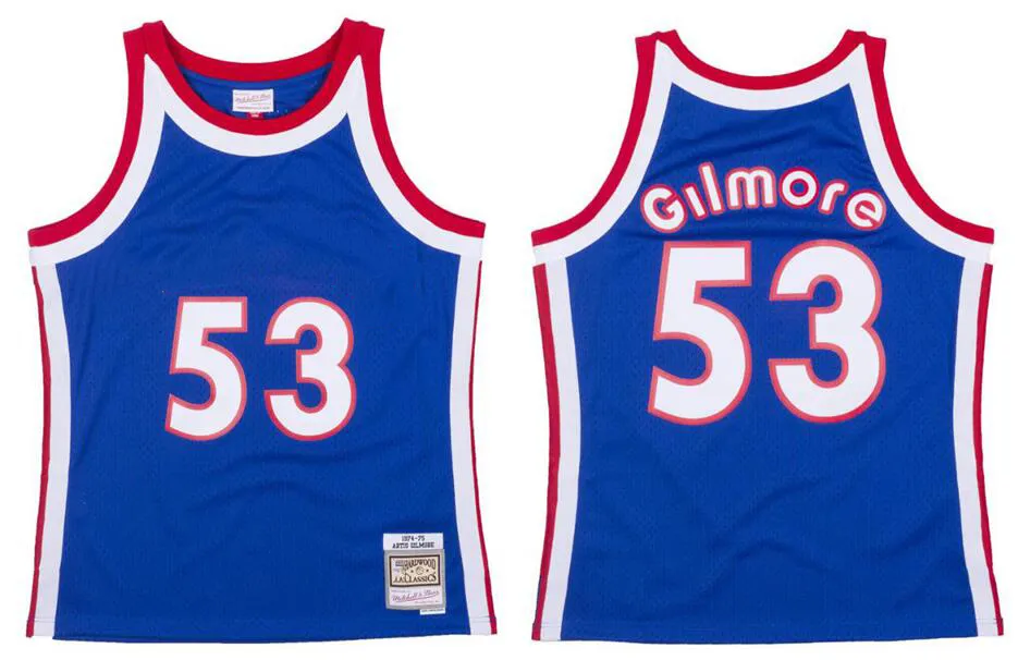Artis Gilmore Designer Custom Basketball Jersey S-6XL Mitchell Ness maillot 1974-75 Mesh Hardwoods Classics maillots rétro Hommes Femmes Jeunes 53