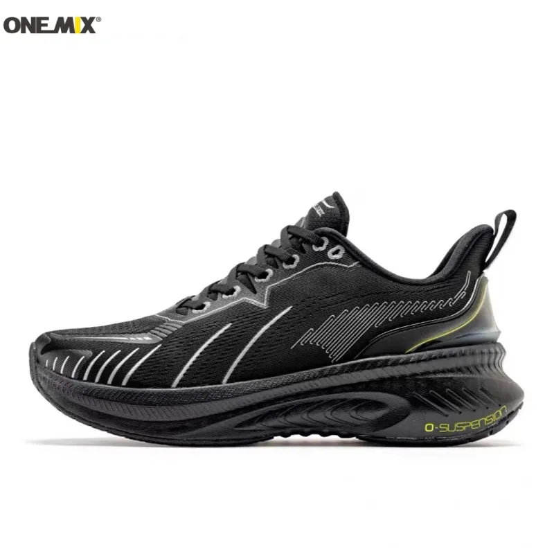 Onemix 2023 Nouvelles chaussures de course de qualité supérieure pour l'homme des chaussures de sport sportives sportives extérieures sans glissement.