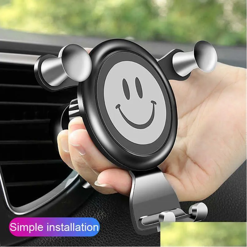 Carro Dvr Car Holder Phone Motive Device Air Outlet Bracket Navigator R054 Drop Delivery Mobiles Motorcycles Electronics Dhhn5