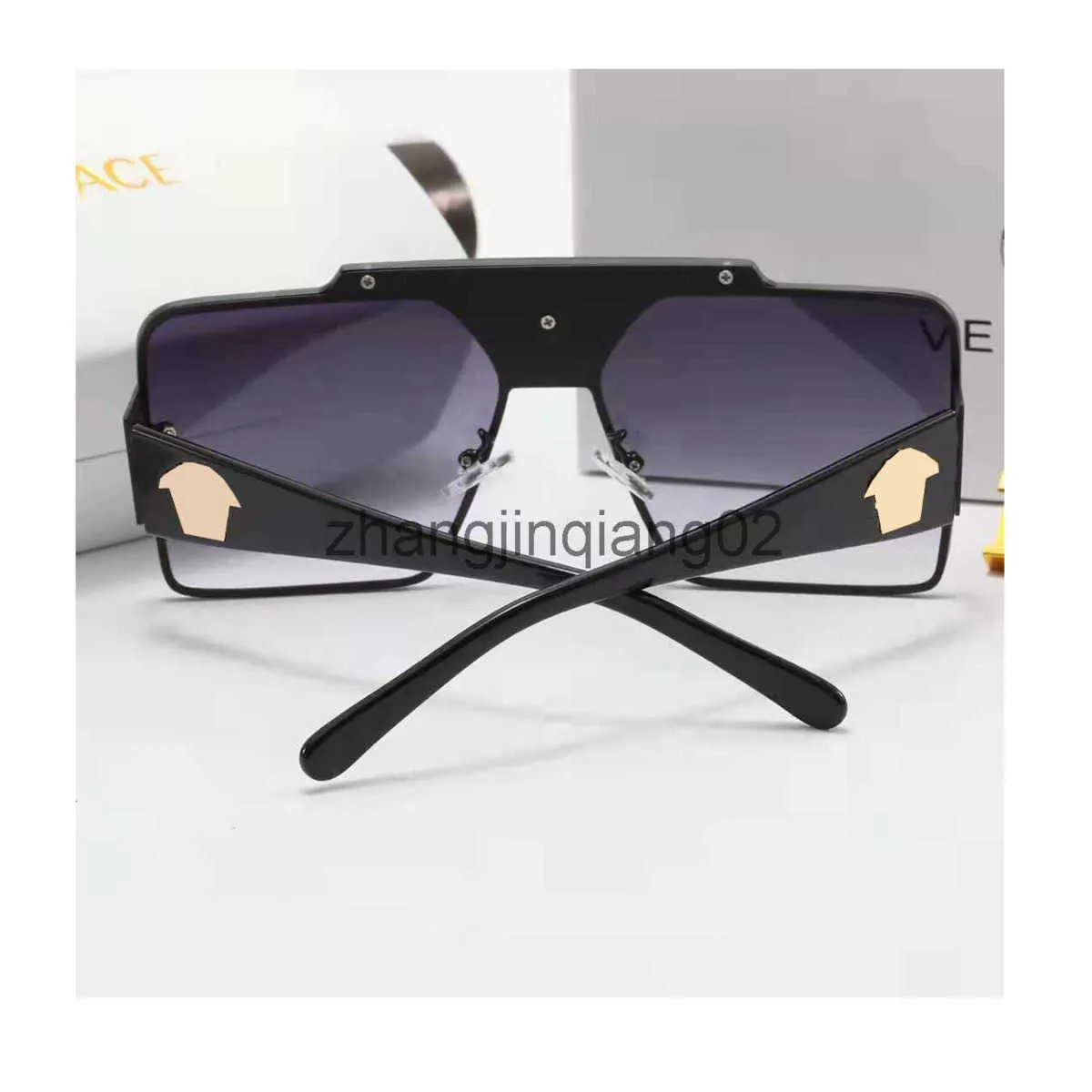 Designer Versage Solglas f￶r kvinna Mens Cycle Luxurious Fashion Sport Polarize Solglas￶gon Summer Vintage UV Proof Baseball Overdimensionerade glas￶gon