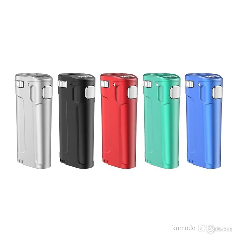 Genuine Yocan Uni Twist Box Mod 650mAh Variável Tensão Pré -aqueça Bateria para 510 rosca de petróleo espesso Cartuchos de vape