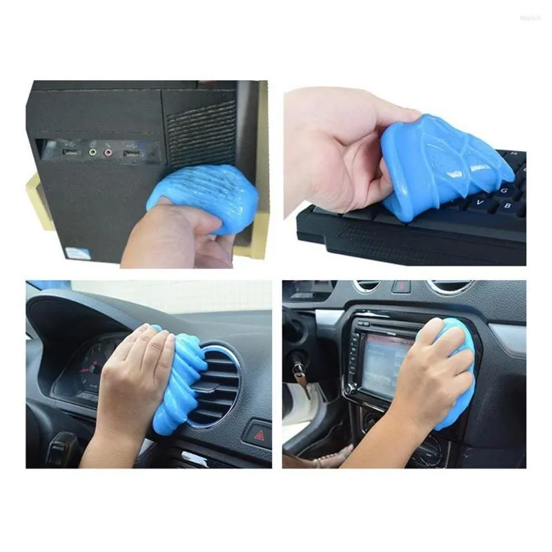 Solutions de lavage de voiture 70g tampon de nettoyage colle poudre nettoyant Gel pour intérieur propre outil marque accessoires de haute qualité et Durable