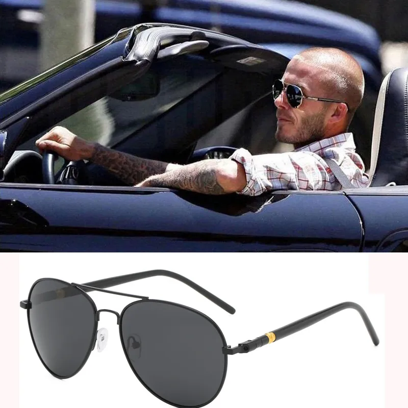 Retro Square Best Sunglasses For Driving For Men Big Frame Vintage