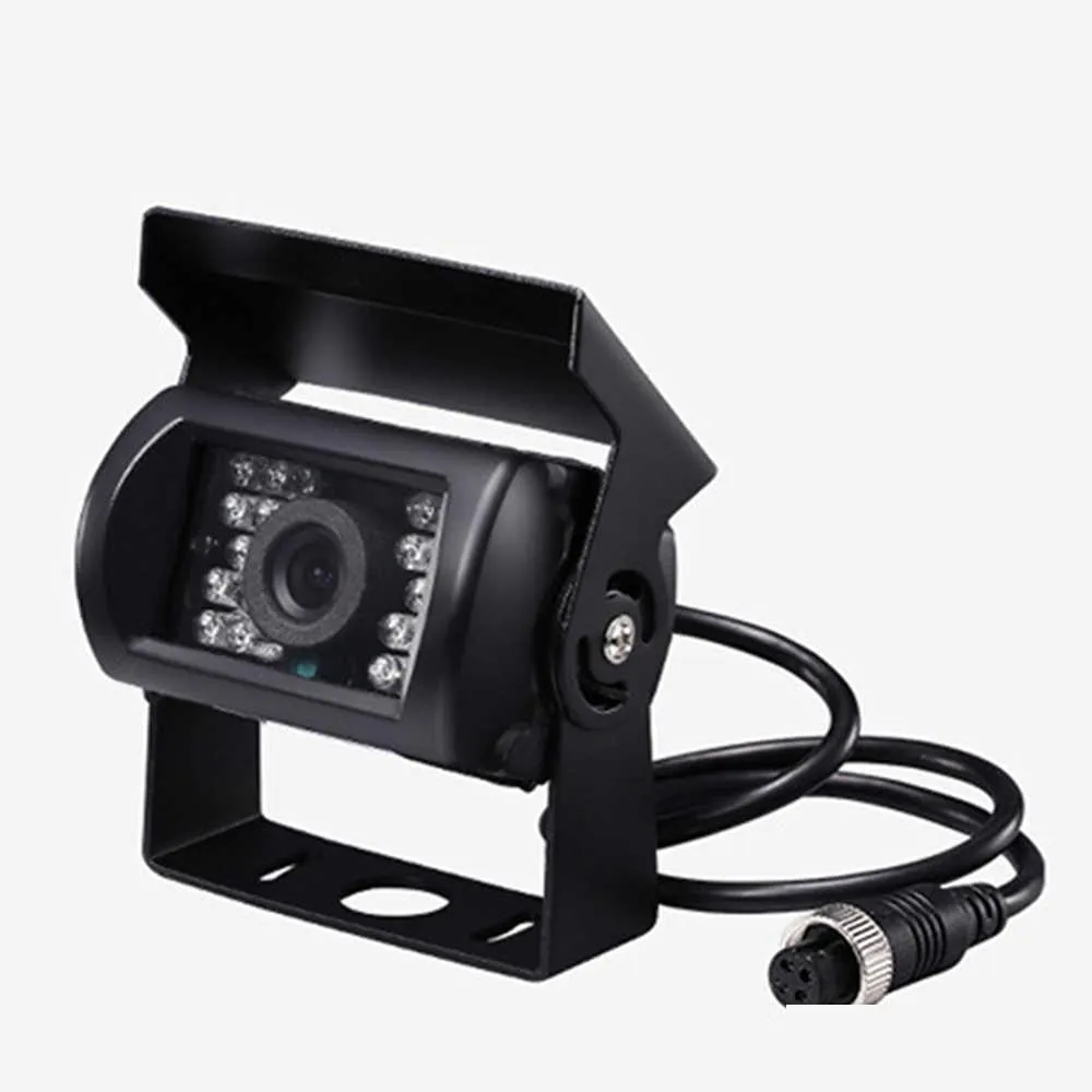 Car DVR CAR الخلفية عرض الكاميرات مستشعرات وقوف السيارات مقاومة للماء 18 LED عكس الكاميرا الاحتياطية كاميرا الأشعة تحت الحمراء ل 12 فولت 24V شاحنة الحافلة Motorhome Van Dhtkq