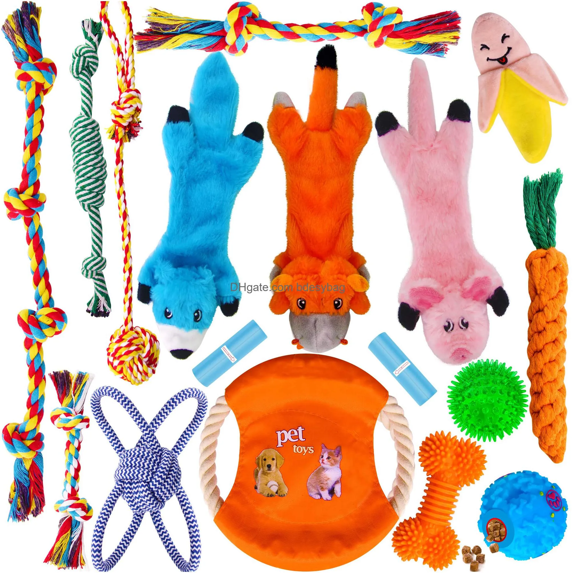 Chien Jouets À Mâcher Pour Petits Chiens Chiots Dentition À Mâcher Mignon Sans Farce En Peluche Corde Interactive Iq Treat Balles Et Jouet Qui Couine Drop Deli Ami21