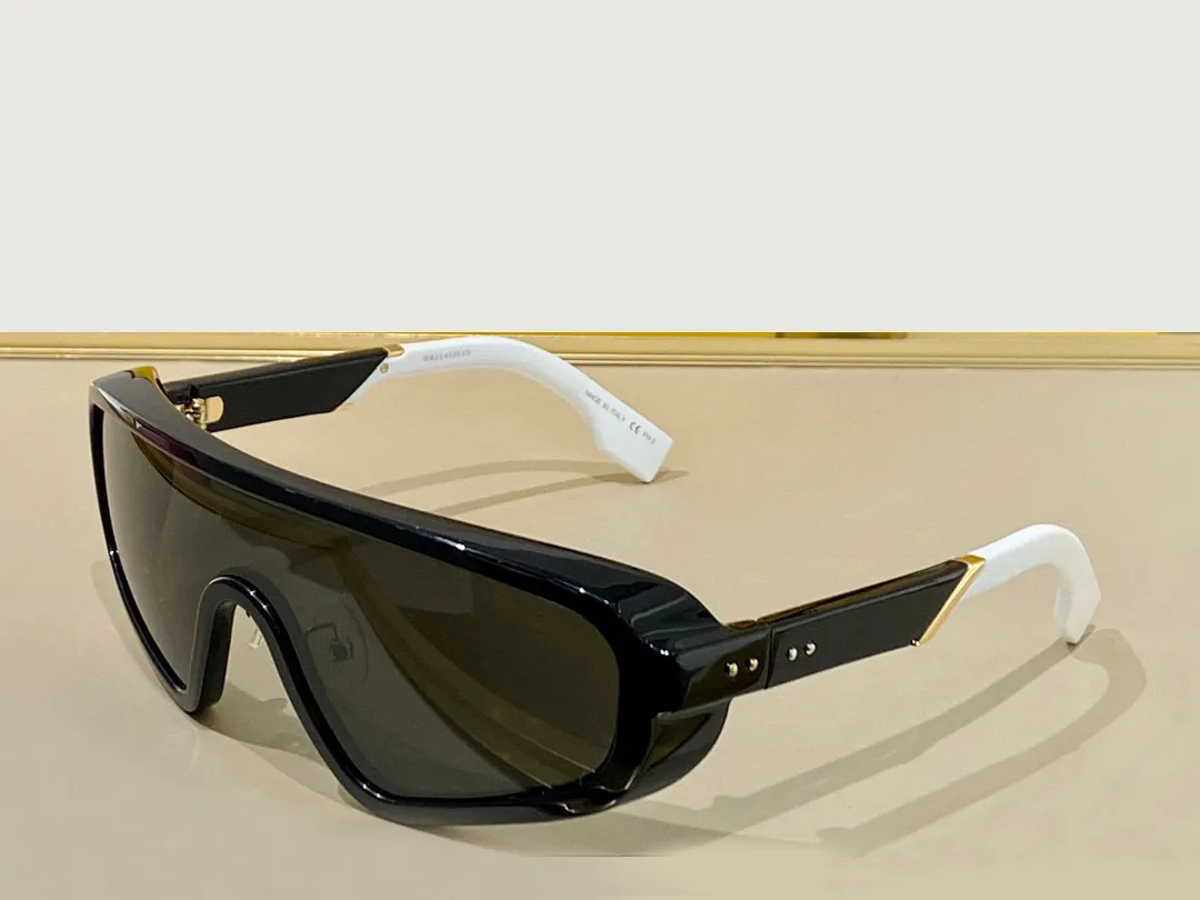 Black Shield Solglasögon för kvinnor män sport solglasögon designers glasögon sunnies nyanser occhiali da sole uv400 skydd glasögon med låda