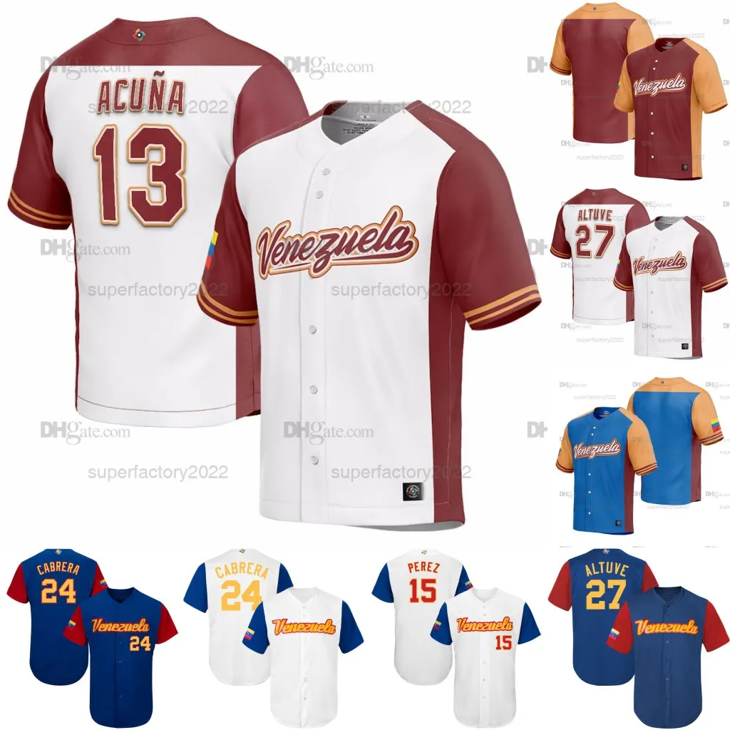 Team Venezuela 2023 World Baseball Classic Jersey Martin Perez Ranger