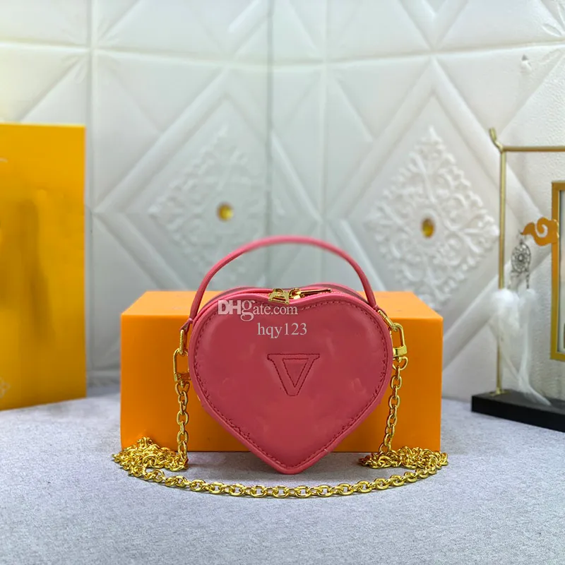 Pop My Heart Designer Bags Bag منذ عام 1854 العلامة التجارية الفاخرة الحجم 14 × 13x5.5cm Model M81893