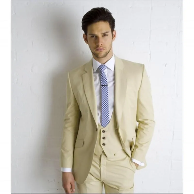 Ternos masculinos Blazers usam homens de alta qualidade no traje de casamento personalizado um botão de três peças para roupas de homem