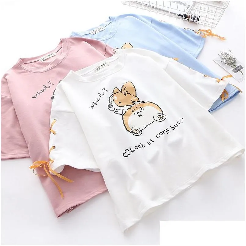 Auto DVR T-shirts Kids T-shirts Tiener Girls Tops T-stukken Katoen Ronde Nek Zomer Solid druppel Delivering Baby Materniteit Kleding Dh42i