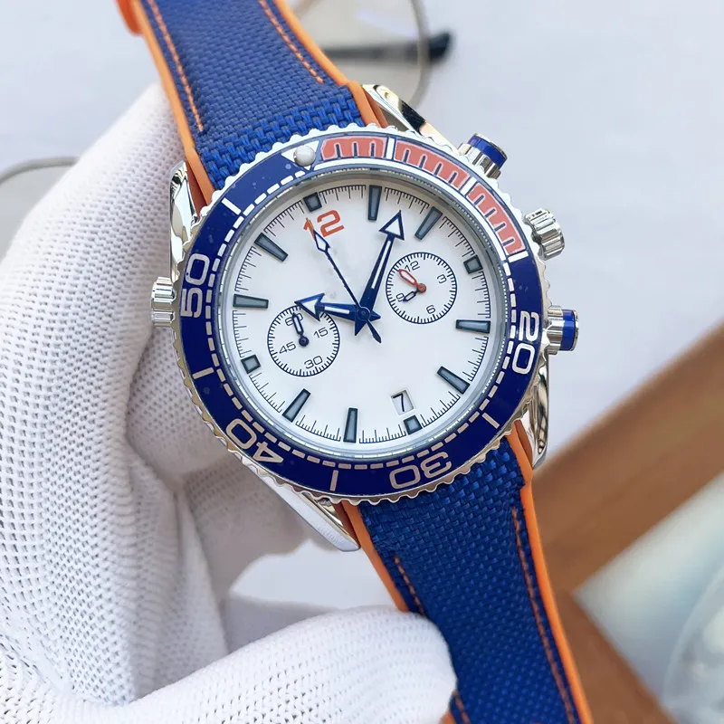 2023 montre mécanique automatique pour hommes 45mm bracelet en caoutchouc bleu noir saphir montres-bracelets Super lumineux montre de luxe