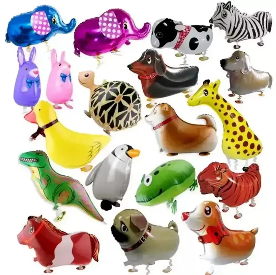 Decorations Cute Walking Animal Helium Balloons Cat Dog Dinosaur Air Ballons Birthday Decorations Kids Adult Event Party Decor Balloon GC1018A1