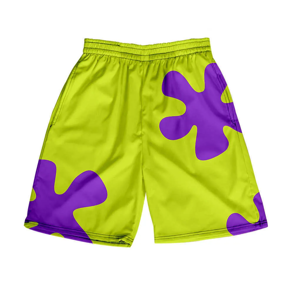 Мужские шорты Banho Masculino Patrick Estrela Curto Praia Shorts Pan