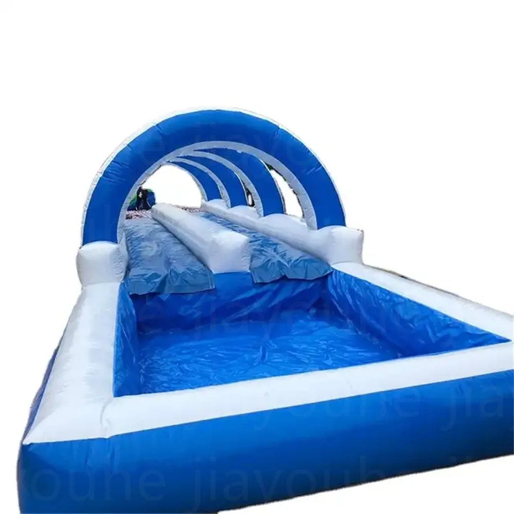 Outdoor Games  inflatable slide the city long inflatable slide slip Summer water slide for Hotday party events