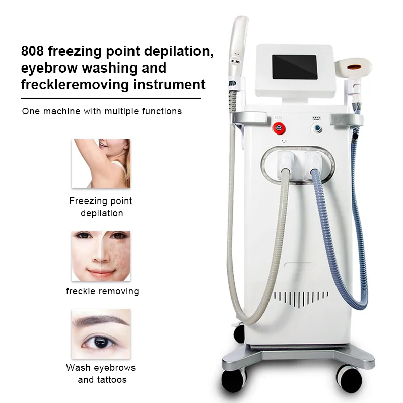 Vertikal 808nm diodlaser permanent h￥rborttagning q Switched ND YAG 755NM