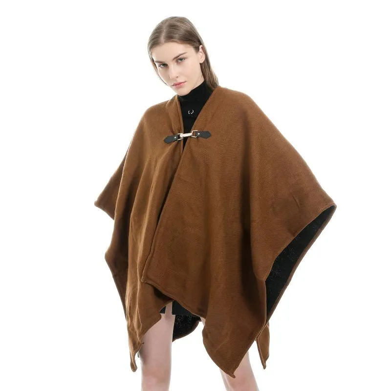 スカーフ女性の首輪パッチワークレディ模倣セーターケープコートブランケットショールズレディース高品質の暖かいアクセサリー