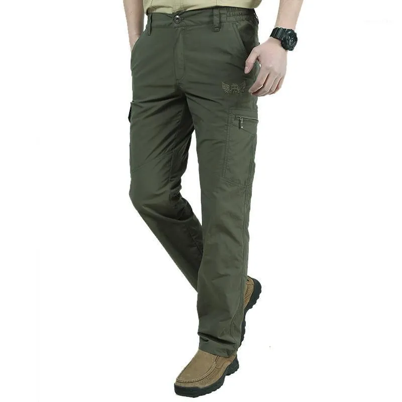 Pantalons pour hommes Hommes Casual Séchage rapide Léger Respirant Armée Militaire Tactique Cargo Été Pantalon imperméable M-4XL