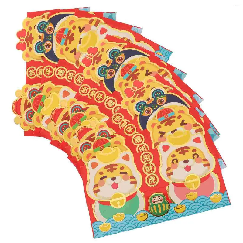 Emballage cadeau Année rouge Paquets de paquets chinois Enveloppes d'argent Bao Hong Festival Enveloppe Printemps Zodiac Modèle Lucky Cash Style