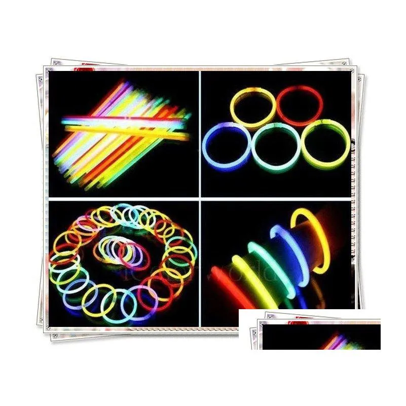Car Dvr Led Light Sticks 100Pcs Glow Flashing Lighting Bracelet Drop Delivery Toys Gifts Lighted Dh0Ad
