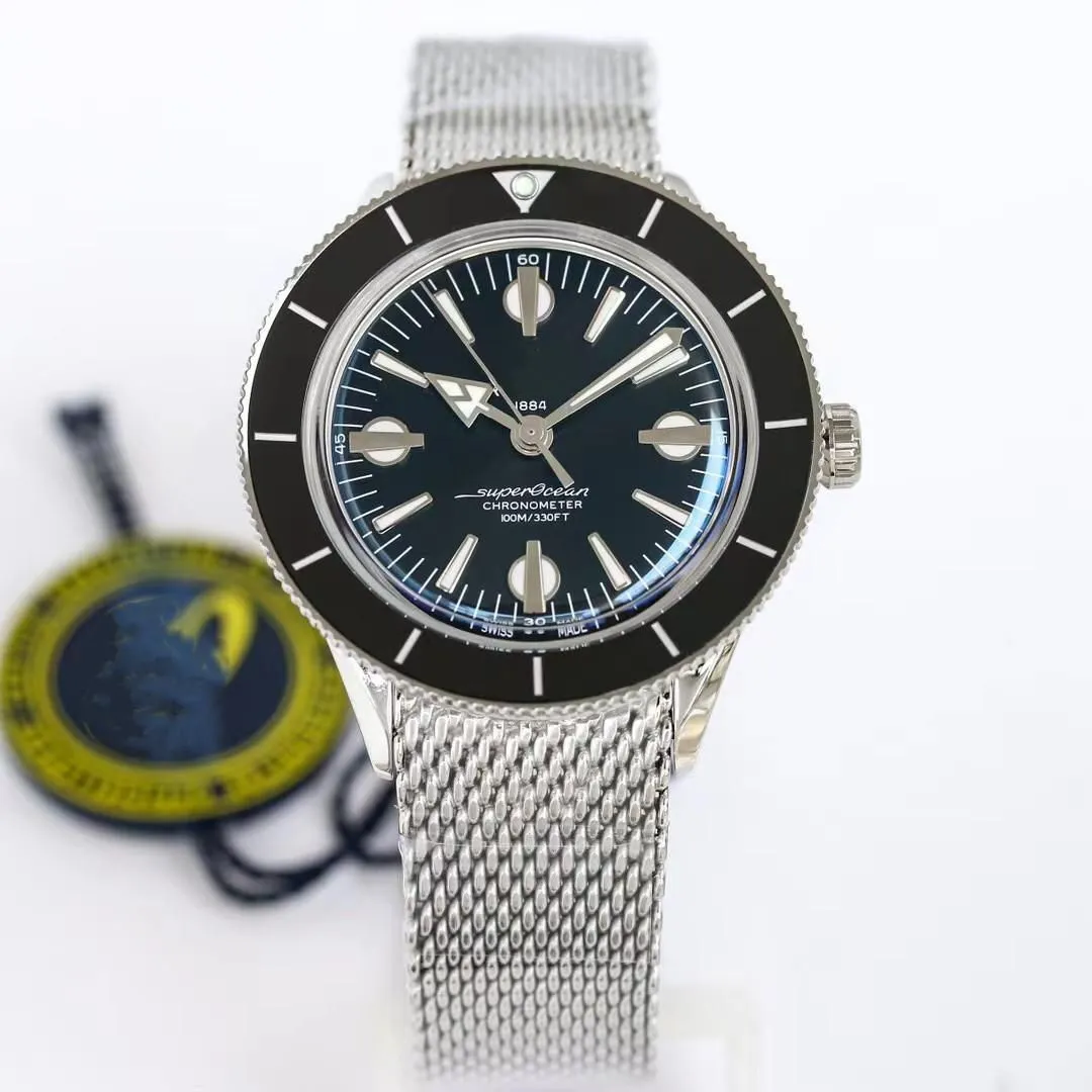 GF Factory 57 Retro Diving Watch 42mm de di￢metro, 9,99 mm de espessura, equipado com a￧o autom￡tico 904L