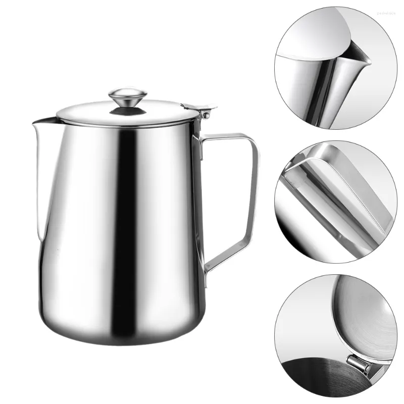 Mugs Cup Pitcher Frothing Coffee Jug Frother Stainless Steel Melting Steaming Espresso Pot Creamer Butter Latte Making Accessories