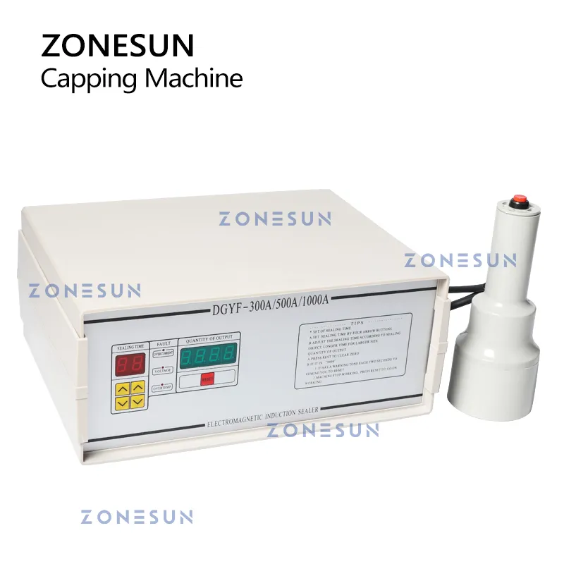 ZONESUN ZS-FK300 Handheld Induction Sealing Machine Aluminium Foil Pointed Tip Top Plastic Glass Bottle Sealer