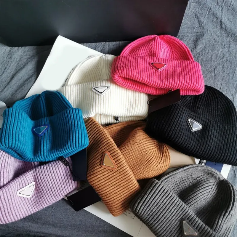 Winter Designer Caps Luxury Man Hats Creative Metal Triangle With Letters  Cold Wind Proof Warm Delicate Beanies Modern Designer Knitted Hat For  Ladies Gentleman From 7,35 €