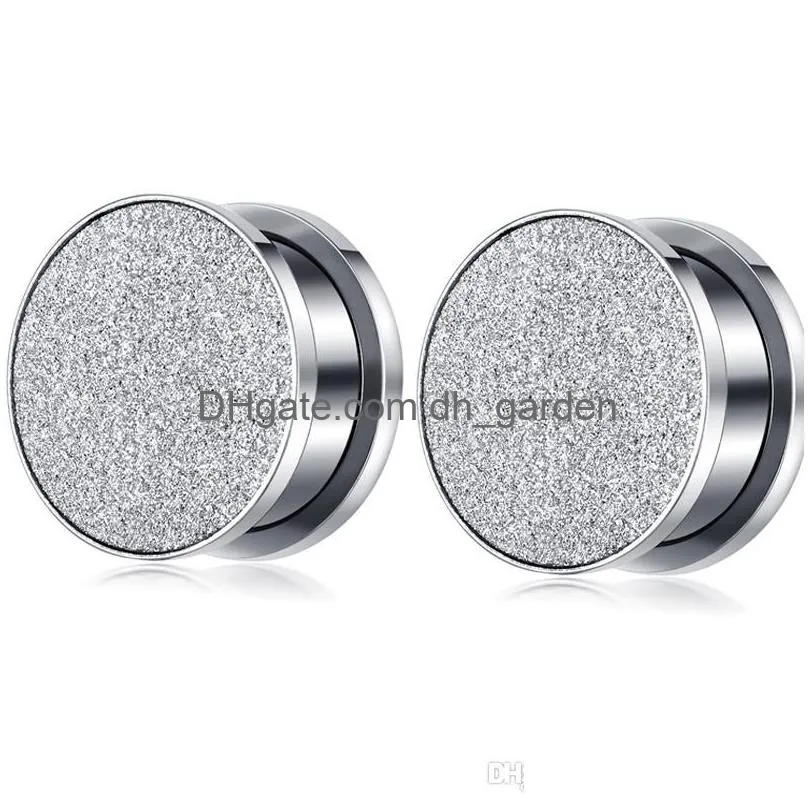 Bouchons Tunnels Flesh Tunnel Plug Glitter Glitzer Faux Piercing Sier Or 420Mm Corps Bijoux Boucle D'oreille Vis Expander Drop Dhgarden Dhqdb