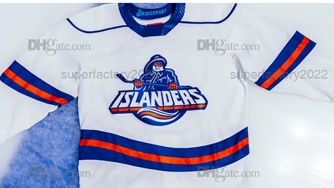 2023 Bridgeport Islanders Third Jersey Custom AHL Hockey Jersey