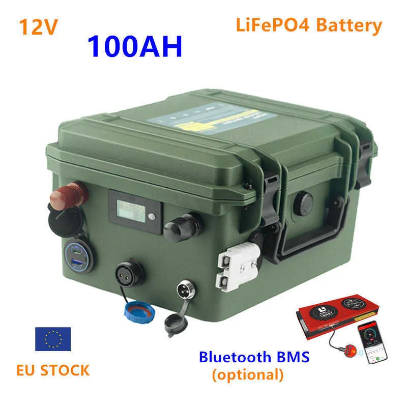 12V 100ah Lifepo4 Battery Pack 12V Lifepo4 100AH Waterproof Lithium Ion  Battery Pack 12v Batteries For Inverter Boat Motor From Liuzedongkkkk,  $372.69
