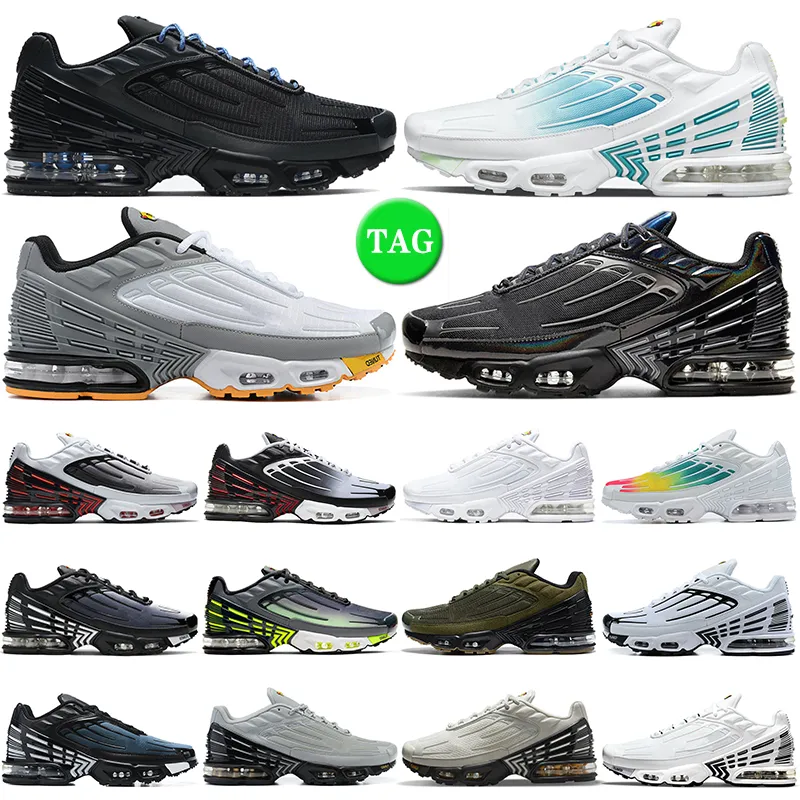 TN 3 TNS Tuned Plus Running Shoes TN3 f￶r m￤n Kvinnor Laserbl￥ Aqua Volt Triple White Grey Light Bone Gul Var True Mens Trainers Womens Outdoor Sports Sneakers