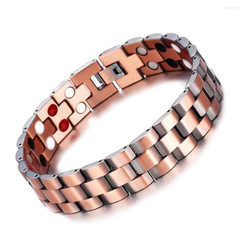 Bracelet en cuivre magnétique Germanium, ions négatifs, perte de poids, détox lymphatique