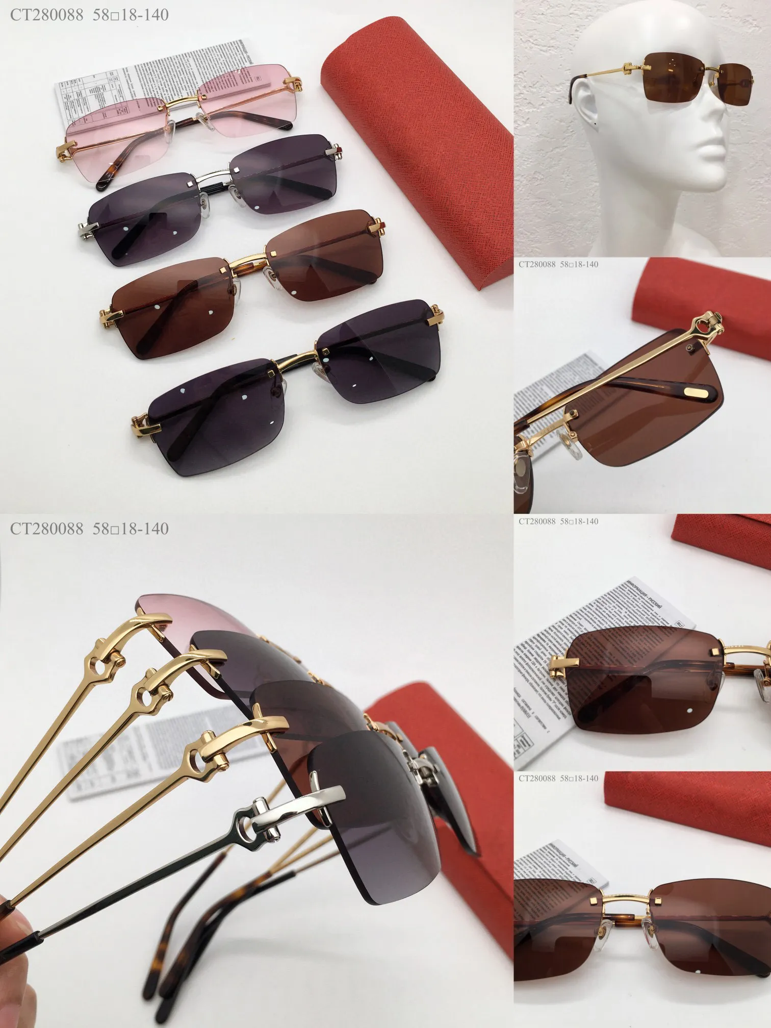 남성 선글라스 여자를위한 남성 선글라스 최신 판매 패션 태양 안경 남성 선글라스 Gafas de Sol Glass UV400 렌즈 임의의 매칭 상자 280088