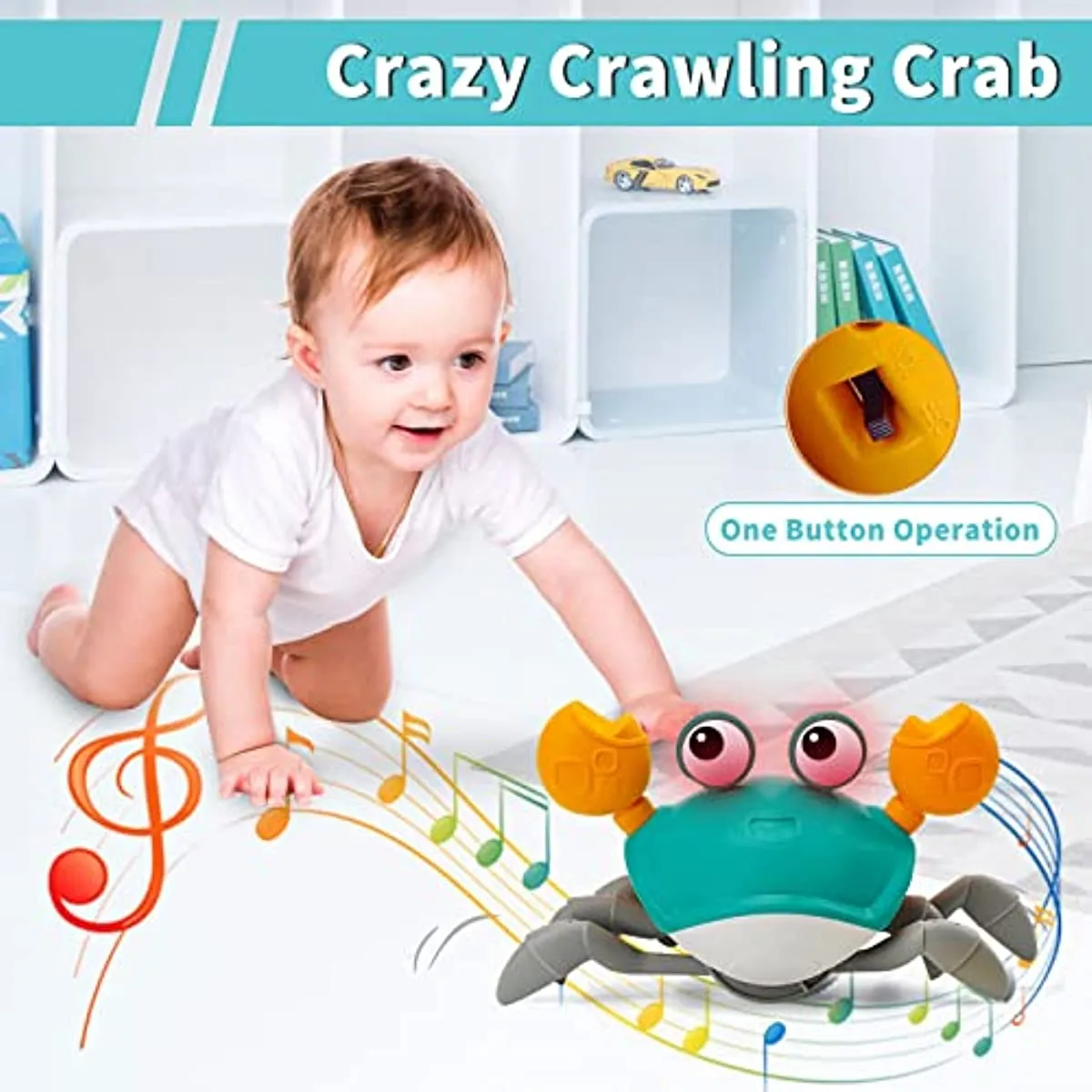 Crabe qui marche - Crabe qui marche - Jouets mobiles - Bébé - Tout-petit -  Jouet 