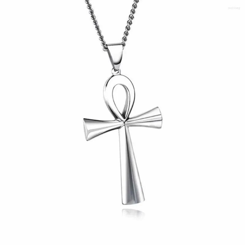 Anhänger Halsketten 12 Stücke Männer Frauen Mode Ägyptische Lebenssymbol Halskette Einfache Klassische Kreuz Wächter Schmuck Religiöses Geschenk