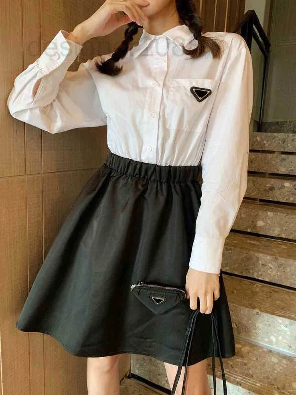 Street Style Dresses Designer Nieuwe mode lieverd Wemen Shirt Limited Letter Webbing Elastische taille linker borstzak geïmporteerde stof Top M0TJ