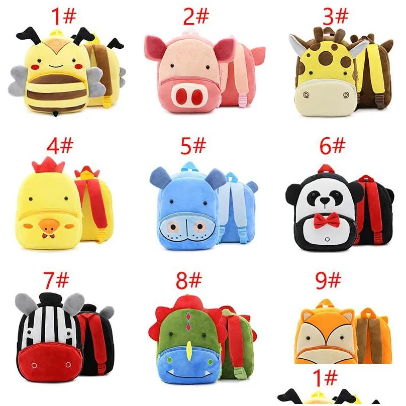 Kinder-Rucksack Mit Cartoon-Muster – Dinosaurier, Katze Oder Welpe, Verstellbar, Wasserfest, Für Kindergarten & Schule