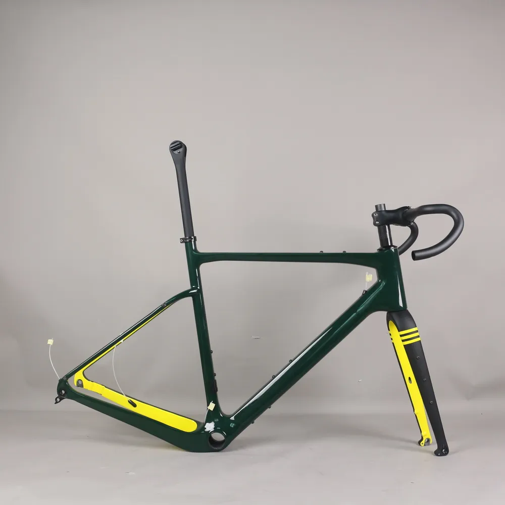Cuadro de bicicleta de grava con pintura personalizada GR044 BB386 soporte inferior Max Tire 45C tama o disponible 49 52 56 58cm