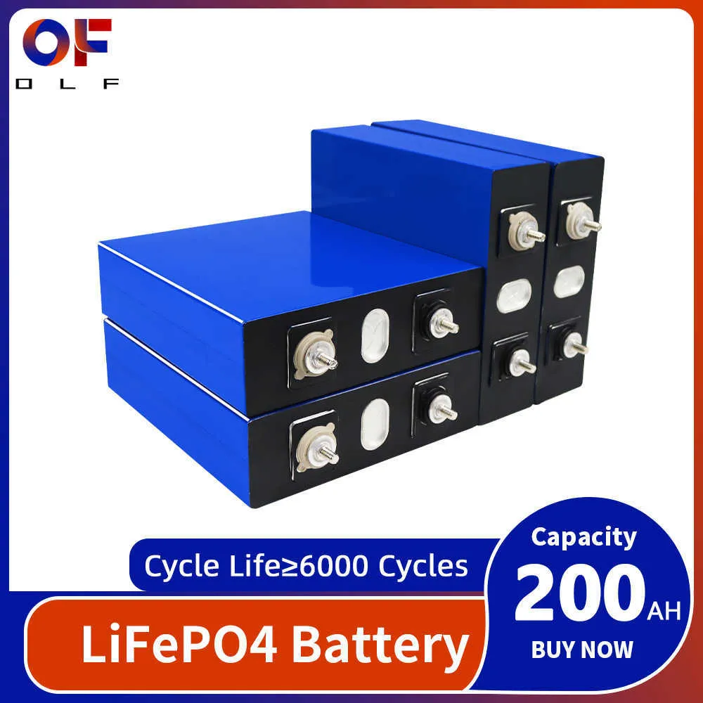 200Ah Lifepo4 Battery 3.2V Lithium Iron Phosphate Cell DIY Deep Cycle ...