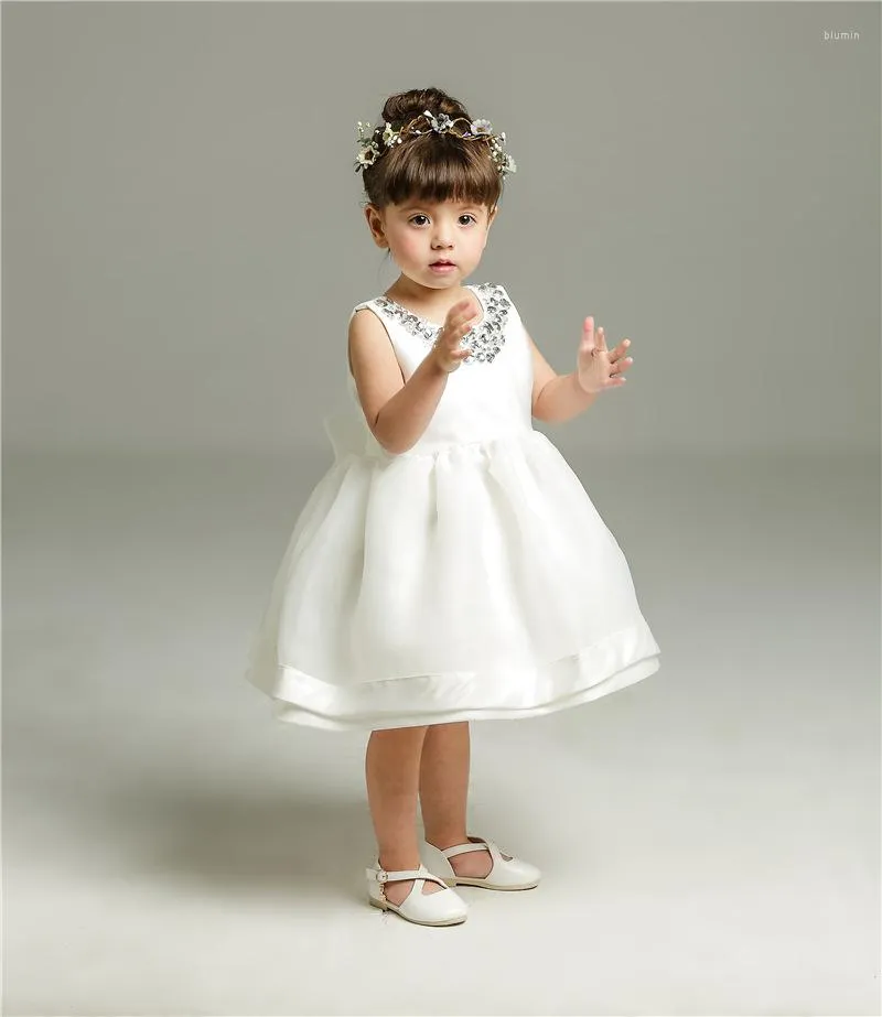 Vestidos De Ni a Vestido De Fiesta Para Beb Blanco 6 Meses 12